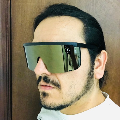 Gafas De Sol Lentes Para Hombres Mujeres Sunglasses Women Men Oversized  Visor | eBay