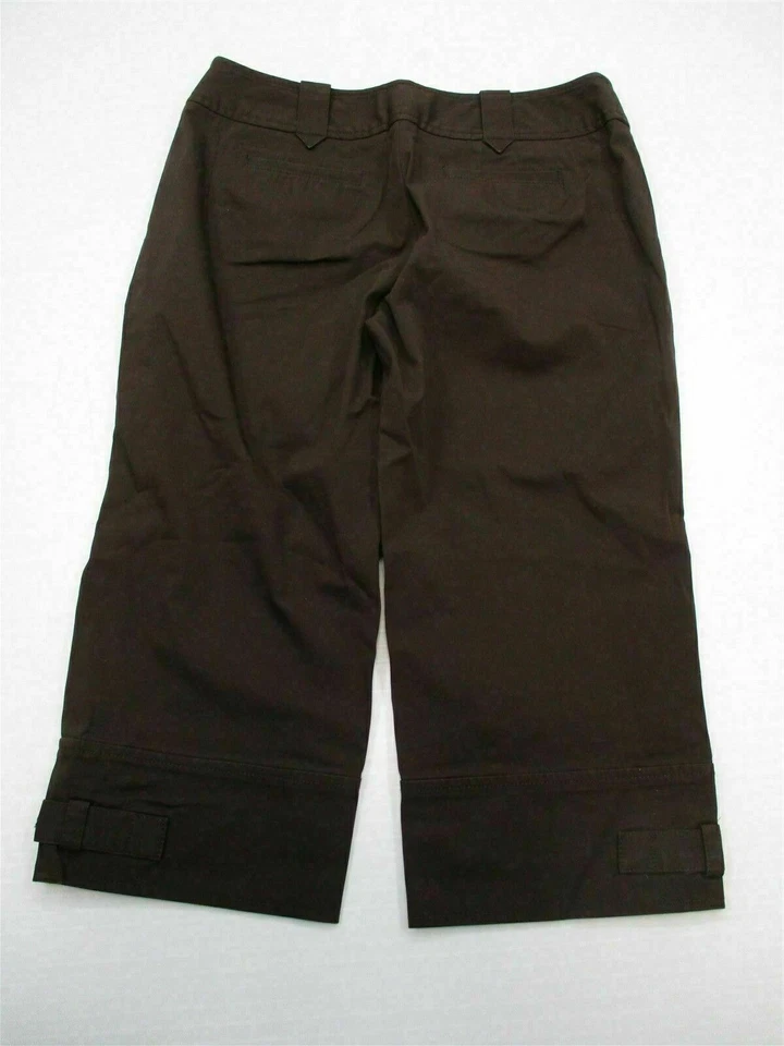 ANN TAYLOR LOFT SH2766 Women's Size 4P Casual Straight Leg Cotton Capri Pants - Image 4 of 4