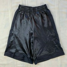 AND 1 Tie Stretch-Waist Baggy Dark Gray Athletic Basketball Shorts Men's Size S