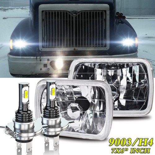 For International Harvester 9900 9200 9400i 4700 4800 7x6inch Led Halo Headlight - Bild 1 von 12