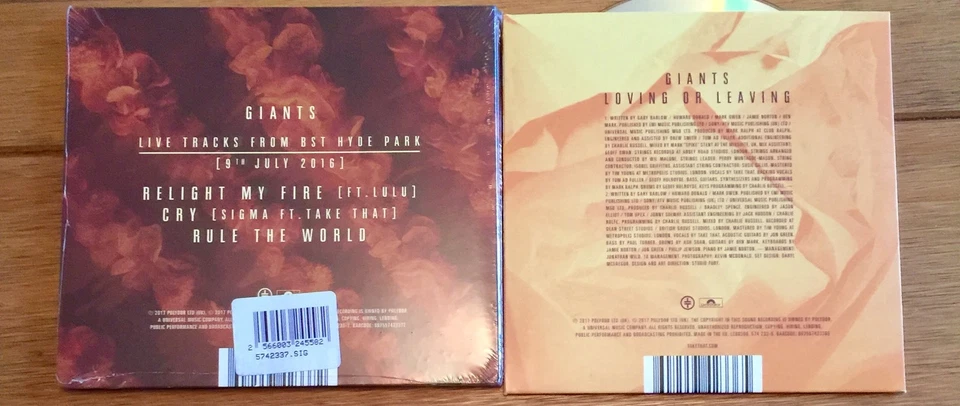 Take That - Giants 2 x Cd Set Signed Autographed - Image 3 of 3