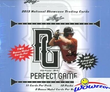 2013 Leaf Perfect Game Showcase Baseball Factory Sealed HOBBY Box-12 AUTOGRAPHS!