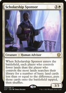 Scholarship Sponsor - Commander 2021 #022 Rare
