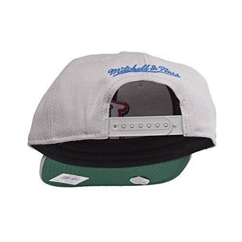 Mitchell & Ness NBA Detroit Pistons Gray Team Logo Old School Snapback Cap Hat - Picture 4 of 4