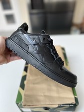 A Bathing Ape SK8 Sta Triple black UK8 001FWI701010I-BLK Skate Shoes