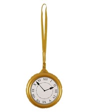 23cmINFLATABLE JUMBO CLOCK Medallion Giant Watch Fancy Dress�Reusable Prop