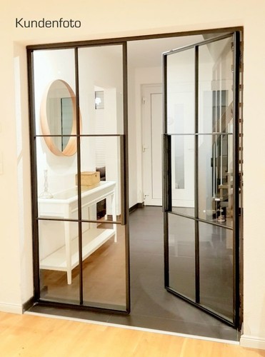 Bauhaus Stahl-Loft Türen, Fabriktüren, Lofttüren. Aus Vollmaterial - nach Maß. - Bild 4 von 12