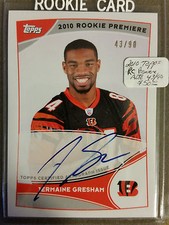 2010 Topps Rookie Premiere Autographs #RPAJG Jermaine Gresham RC /99 Bengals   
