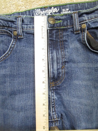 Wrangler Jeans Boys 16 Blue Western Retro Slim Youth 26x30 Kids Light Wash Denim - Picture 7 of 10