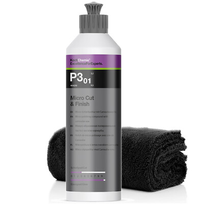 Car Polish Set Detailmate Koch Chemie - Micro Cut & Finish P3.01 250ml + Cloth