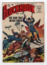 1956 DC BLACKHAWK #99 DEATH OF ZERA & CAPTAIN WOLF + PARACHUTE COVER KEY RARE