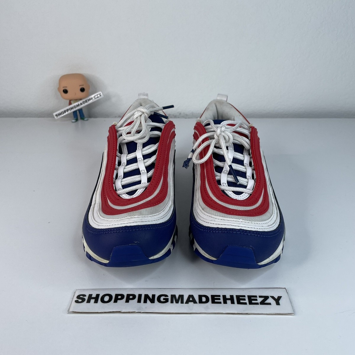 US 8] NIKE AIR MAX 97 USA Americana 2020 Running Shoes Red  display picture 1