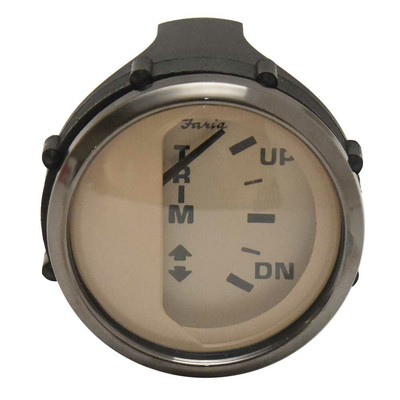 Faria Boat Trim Gauge GP8157A | Euro Beige SS 2 Inch BRP/ Suzuki