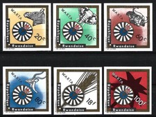 Ruanda - Sozialhilfswerk f&uuml;r Ruanda Satz postfrisch 1967 Mi. 226-231 B
