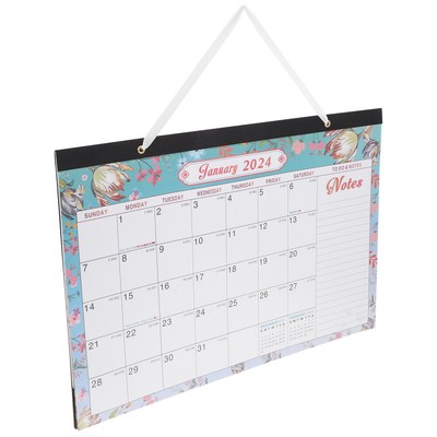 Wall Calendar English Calendar Monthly Calendar Wall Hanging Calendar ...