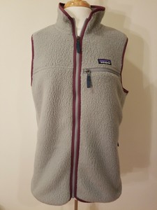 womens retro pile vest