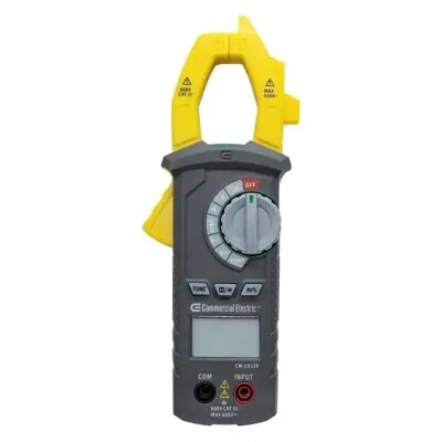 NEW Commercial Electric Clamp Meter w/Temperature 600A 600V - Open Box