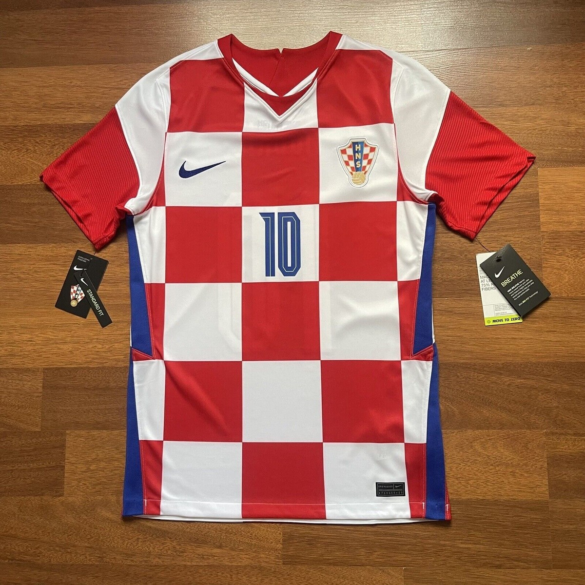 CROATIA NIKE 2020 EURO FOOTBALL HOME JERSEY #10 MODRIC SIZE “S