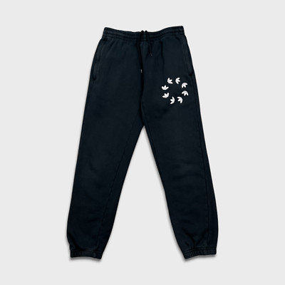 Adidas Sweatpants Mens Small Black Originals Trefoil Taper Leg Fleece Jogger