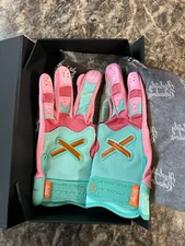 Aria Absolutely Ridiculous Miami Ice - Ice Cream Batting Gloves Size Mens Medium