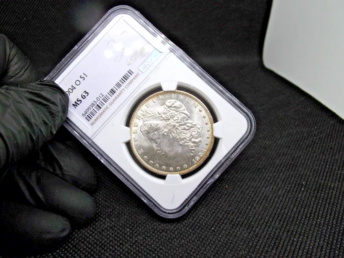 NGC 1904-O MS 63 Morgan Silver Dollar nice luster!