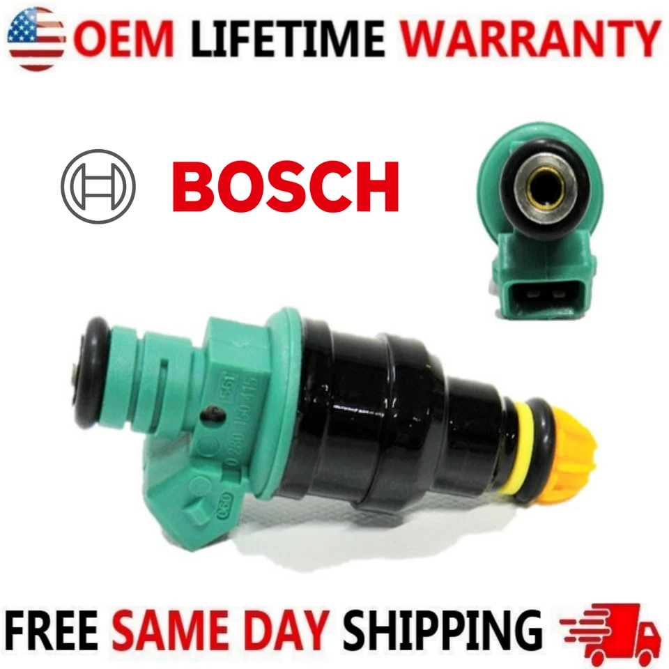 Inyectores de combustible OEM BOSCH x6 para BMW 323i/is/525i/525iT/M3 1991-1999 #0280150415 Foto 3 de 4