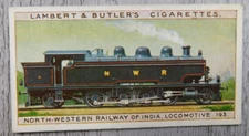 World's Locomotives Northwest India 3/50 Vintage Imperial Tobacco Trading Card