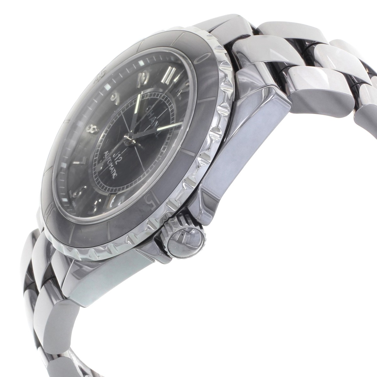 Chanel J12 Chromatic Gray Arabic Dial Ceramic Steel 