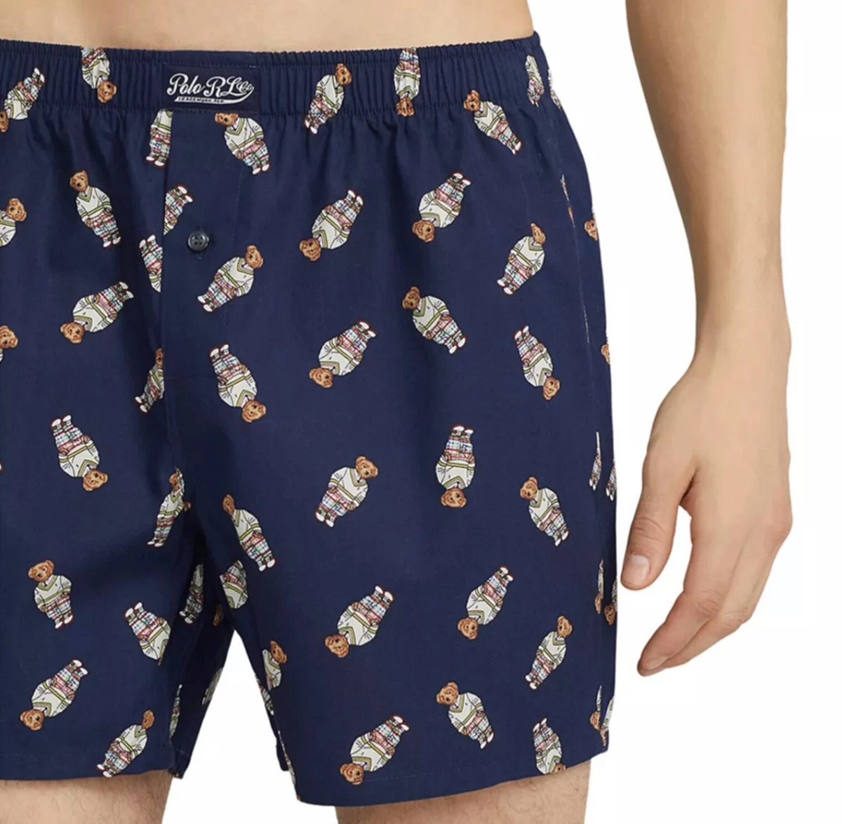 Polo RALPH LAUREN Men's Boxer Polo Bear Woven Underwear L/XL