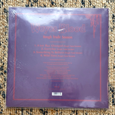 Weyes Blood　ジャケット直筆サイン入りカラーレコード Signed Cover! Weyes Blood Rough Trade Session Maroon Vinyl Etched