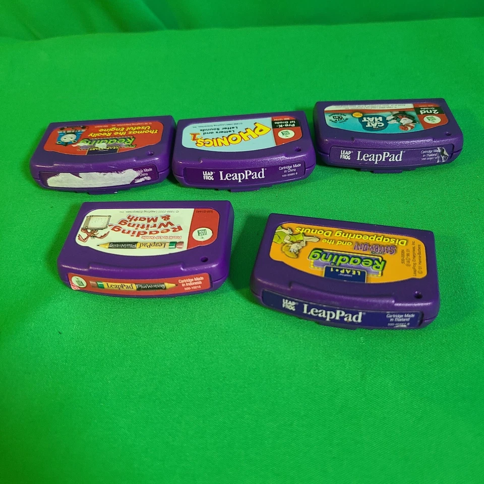 Lot of 5 LeapFrog LeapStart LeapPad Cartridges Thomas, The Cat in the Hat & More - Image 2 of 4