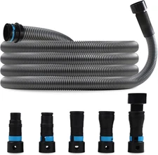 Upgraded 1 1/4 Inch x 17 Ft. Dust Collection Hose for Home and Workshop
