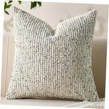 Decorative Couch Throw Pillow Covers 22x22 22" x 22" Pack of 1 Cream White