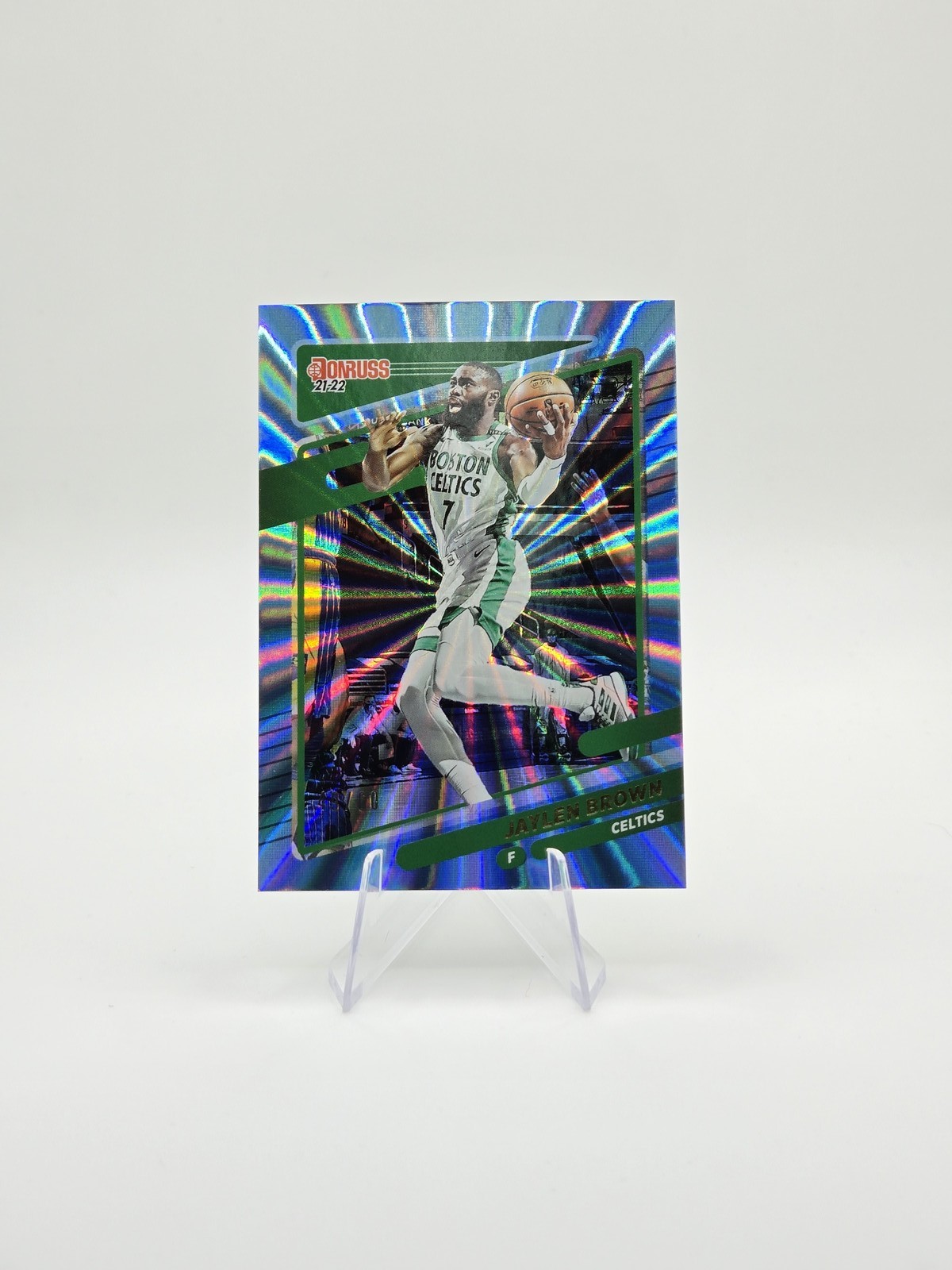 Jaylen Brown 2021-22 Donruss Holo Light Blue Laser SP #/60 #164