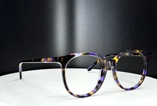 EYEBUYDIRECT SUN BARDOT C5 Purple Tortoise Classic Round Eyeglasses FRAMES ONLY