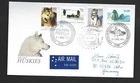 Australia Antarctic AAT 1996 Husky Dog set on Casey FDC envelope, not FDI cancel