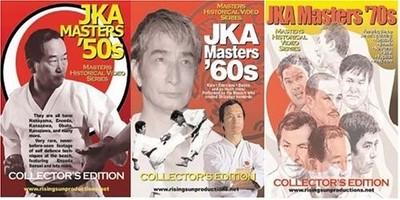 3 DVD SET JKA Shotokan Karate Masters - Nakayama, Nishiyama, Kanazawa, Enoeda ++