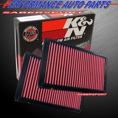 Two K&N 33-2816 Hi-Flow Air Intake Drop in Filters for Ferrari F355 F40