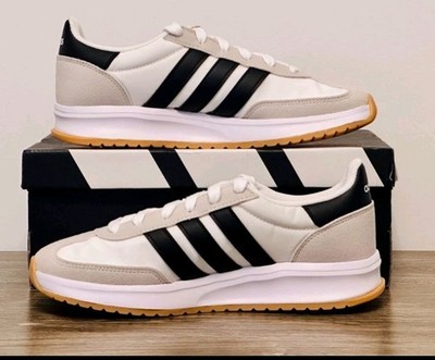 Adidas Run 70s 2.0 shoes - White Black Grey 5Y/ 7W New JI2266