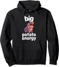 Mars Hippo big potato Pullover Hoodie