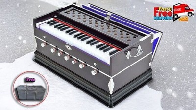 Folk Musical Instrument Multi Bellow 7 Stopper 39 KEYS Harmonium With Bag