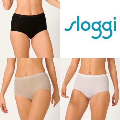 Sloggi Basic+ Briefs Soft Cotton Rich Maxi Brief Panties Knickers 1, 2 or 3 Pack