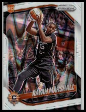 2025 Panini Prizm WNBA #47 Rayah Marshall White Seismic Prizms