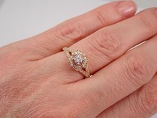 2.10 Ct Round Cut Moissanite Engagement Ring 14K Rose Gold Finish