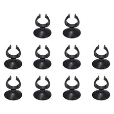 24Pcs Aquarium Suction Cups for 1.1" Fish Tank, 28x45mm, Black