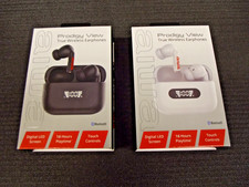 BLUETOOTH EARBUDS Ear Pod Wireless Headphones AIWA PRODIGY VIEW Black White NEW