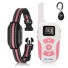 Dog Bark Collar with Remote, 2-in-1 Bark and Shock Collar Combo, 3300Ft Dog T...