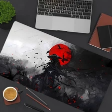 HOT-40*90cm Japanese Samurai Anime Large Gaming Mouse Pad, Anti slip Computer De