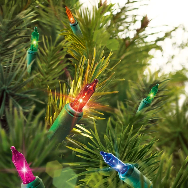 Holiday Time 300-Count Indoor and Outdoor Multicolor Mini Christmas Lights, with - Image 3 of 4