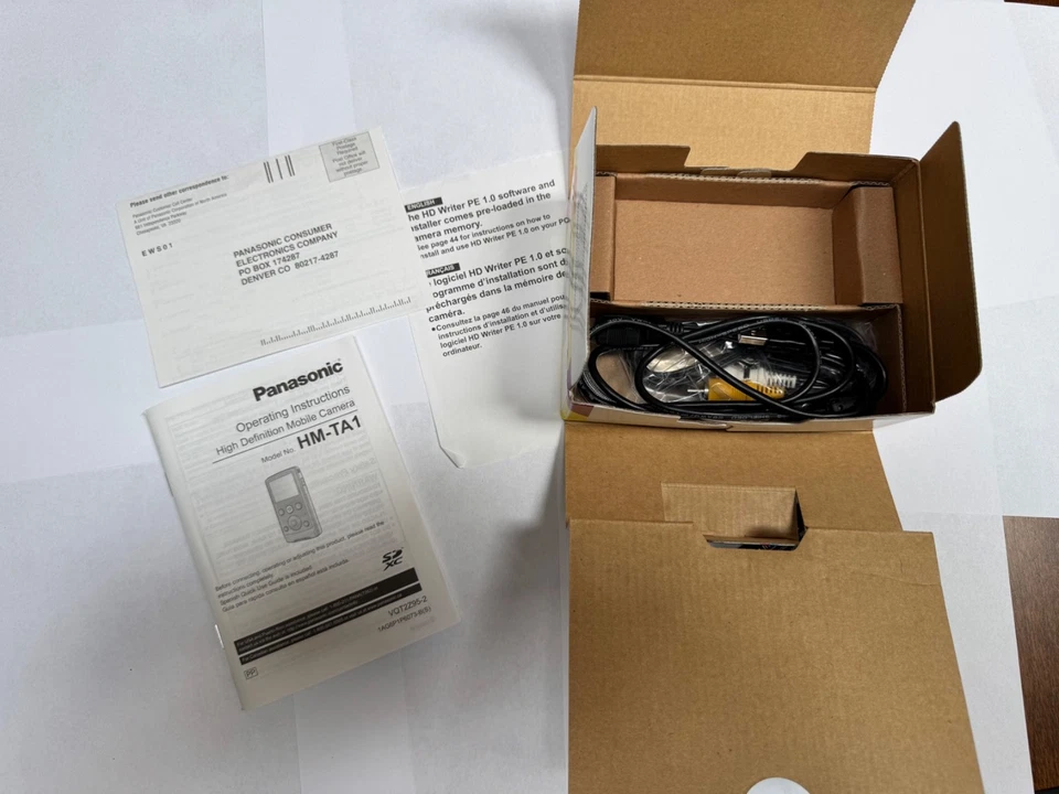 松下 HM-TA1 高清数码相机和视频摄像机 SD 灰色 - 需要电池 — 第 4/4 张图片